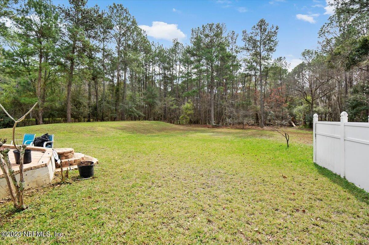 1233 Cactus Cut Road Middleburg, FL 32068 - Photo 43 of 46 a view of a backyard with lawn chairs and large trees