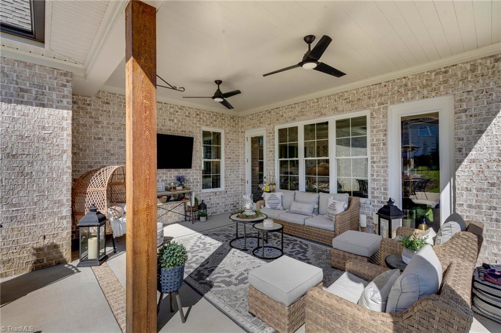 6866 Wittington Court Oak Ridge, NC 27310 - Photo 30 of 46 Back porch, courtyard