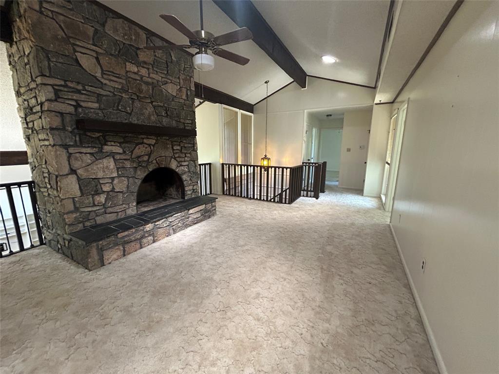 13 Rim Rock Road Goldthwaite, TX 76844 - Photo 13 of 30 a view of a livingroom with furniture and a fireplace