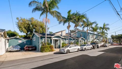 a car parked in front of a building