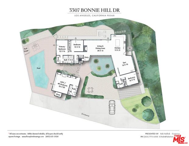 $3,895,000 | 3307 Bonnie Hill Drive, Los Angeles, CA 90068