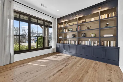 a view of a hallway with entryway