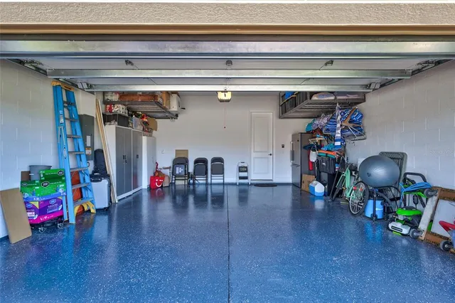 a view of a building with a garden