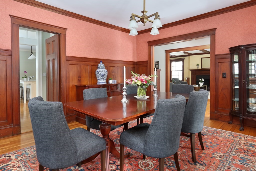 34 Livermore Road Wellesley, MA 02481 - Photo 9 of 36 a view of a dining room with furniture