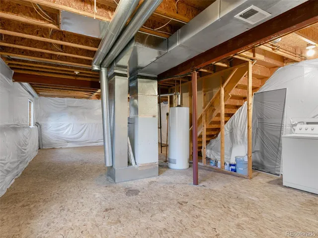 a view of under construction room and staircase