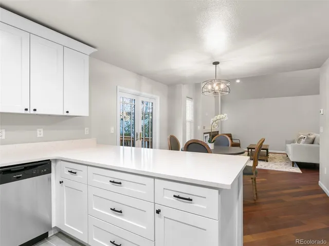 a view of a kitchen counter space