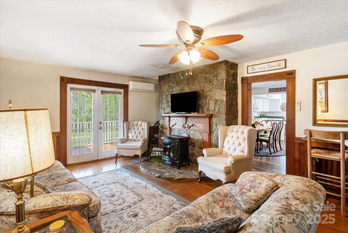 201 Murphy Hill Road Weaverville, NC 28787 - Photo 14 of 48 a living room with furniture and a flat screen tv