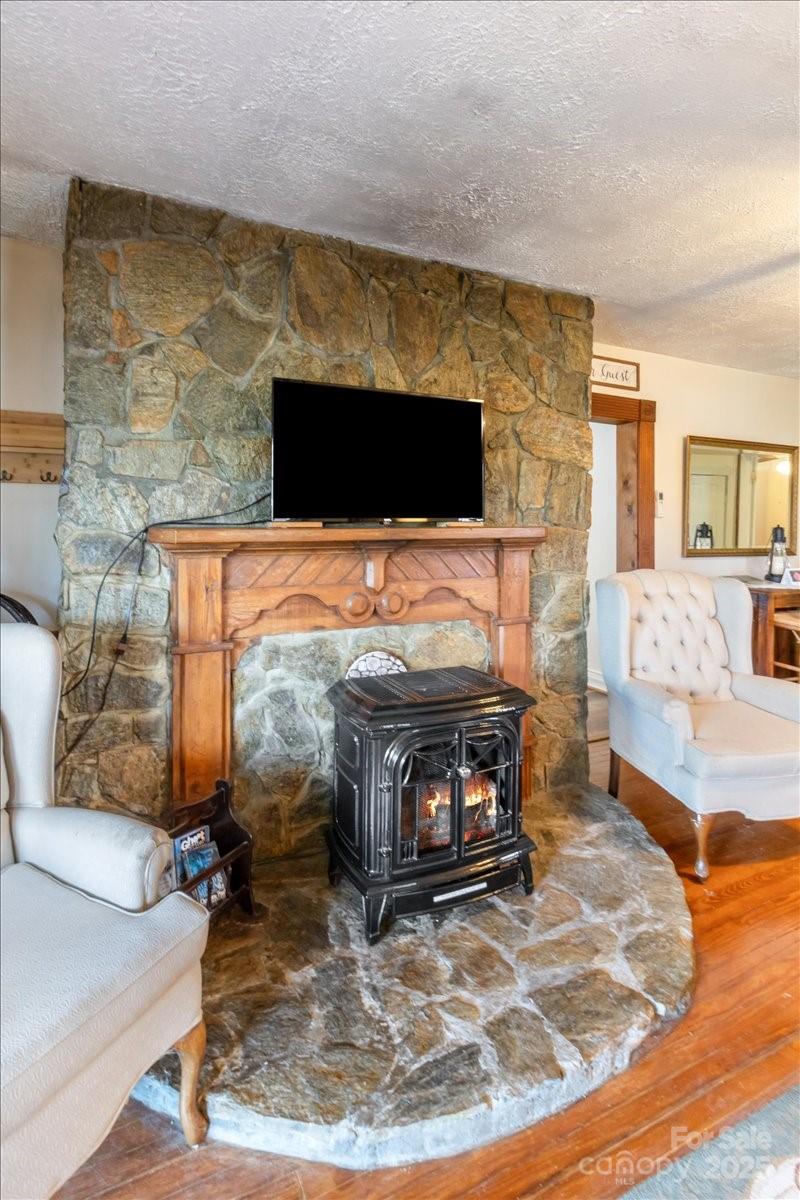 201 Murphy Hill Road Weaverville, NC 28787 - Photo 15 of 48 a living room with furniture and a fireplace