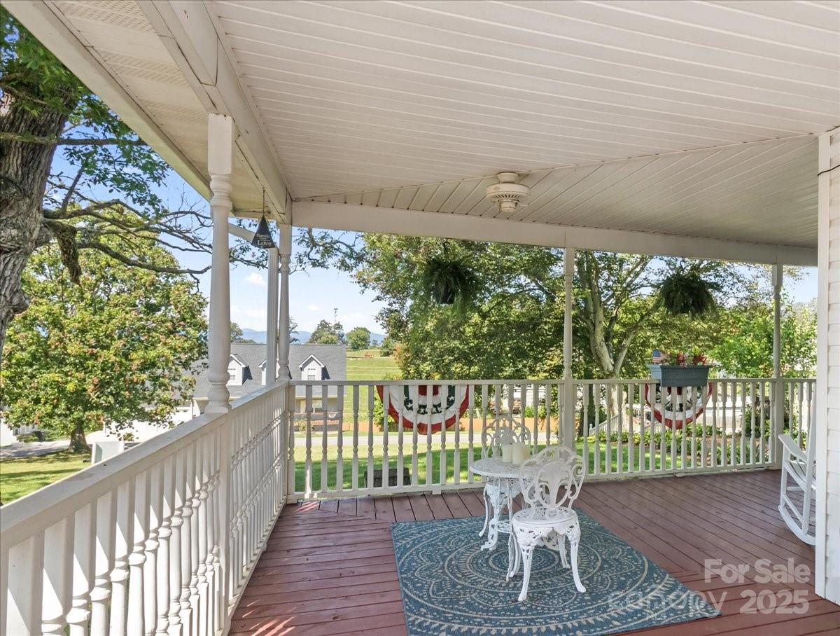 201 Murphy Hill Road Weaverville, NC 28787 - Photo 7 of 48 a view of a chair and table in the balcony