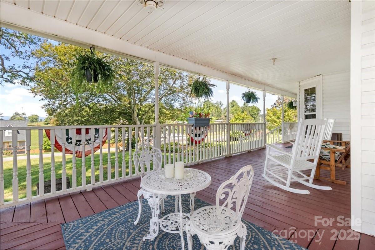 201 Murphy Hill Road Weaverville, NC 28787 - Photo 8 of 48 a view of a chairs and table in patio