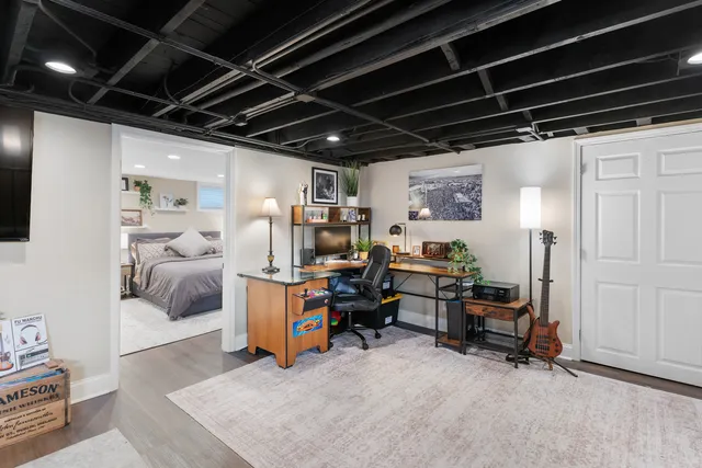 a view of storage and utility room