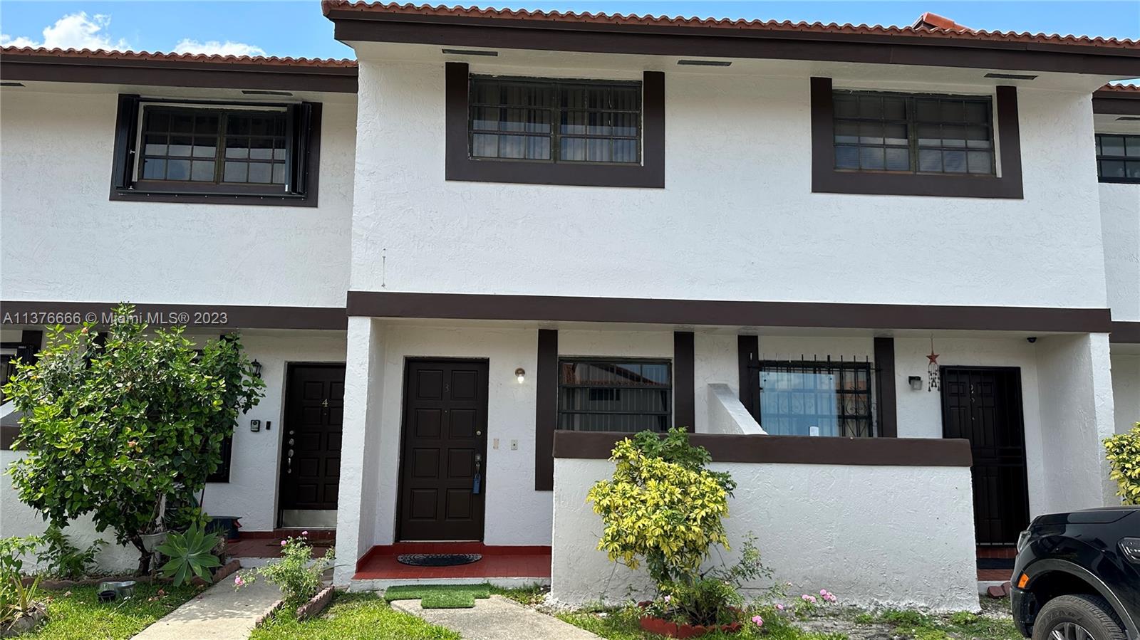 a front view of a house