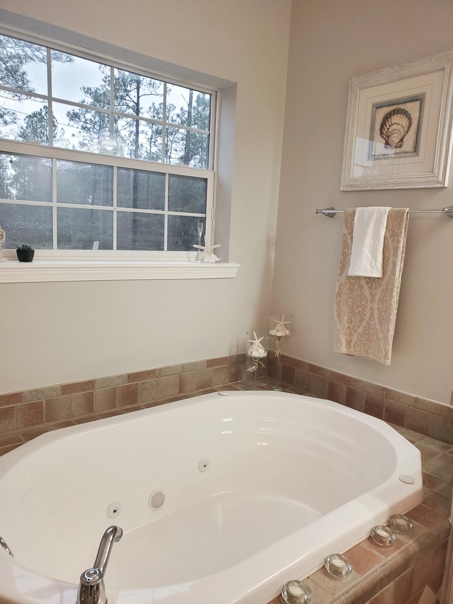 456 East Nursery Road Santa Rosa Beach, FL 32459 - Photo 10 of 21 a bathroom with a tub and window