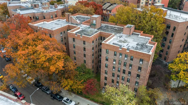 an aerial view of residential building with outdoor space