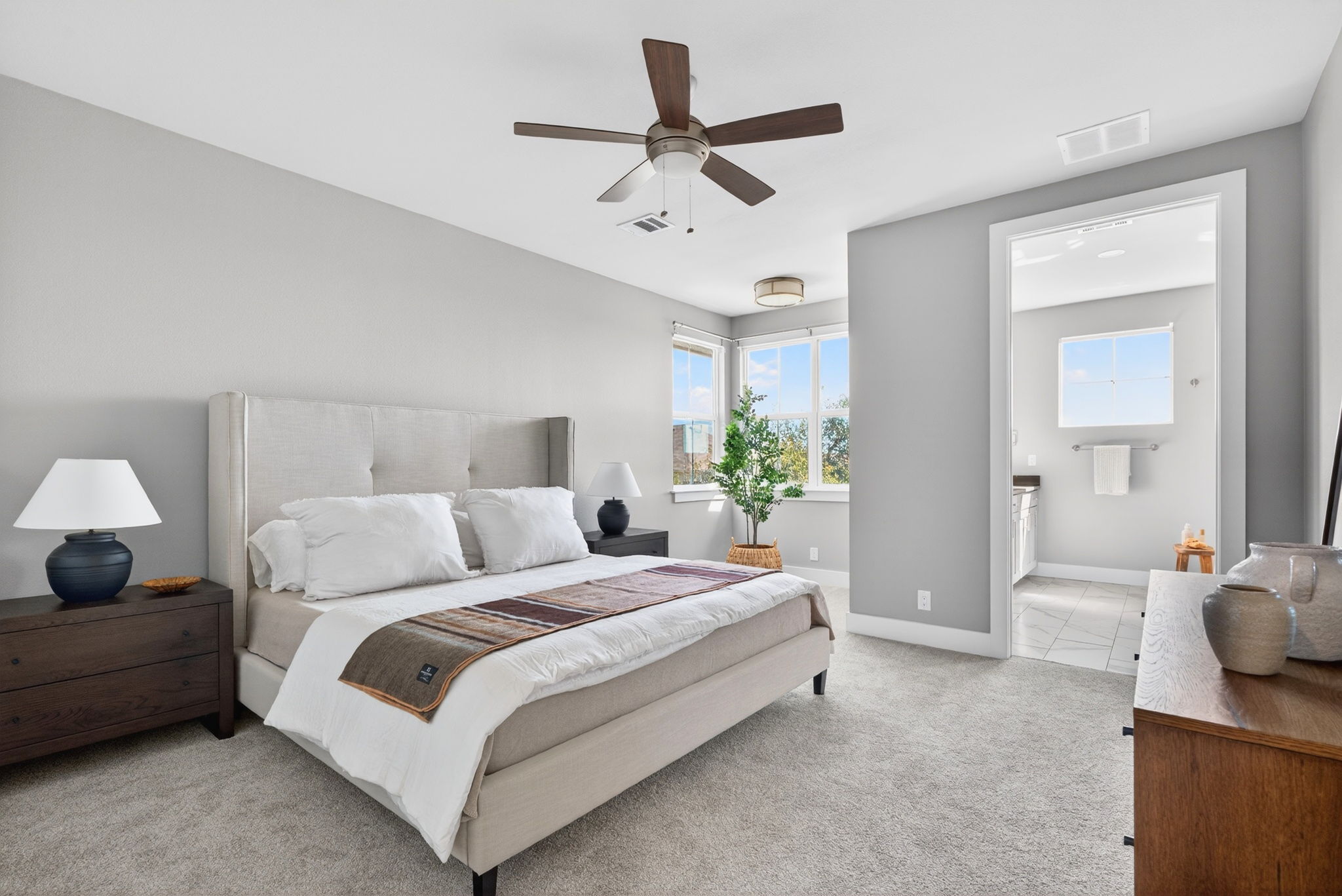 7803 Ryans Way Austin, TX 78726 - Photo 18 of 38 The spacious primary suite offers a peaceful upstairs retreat.