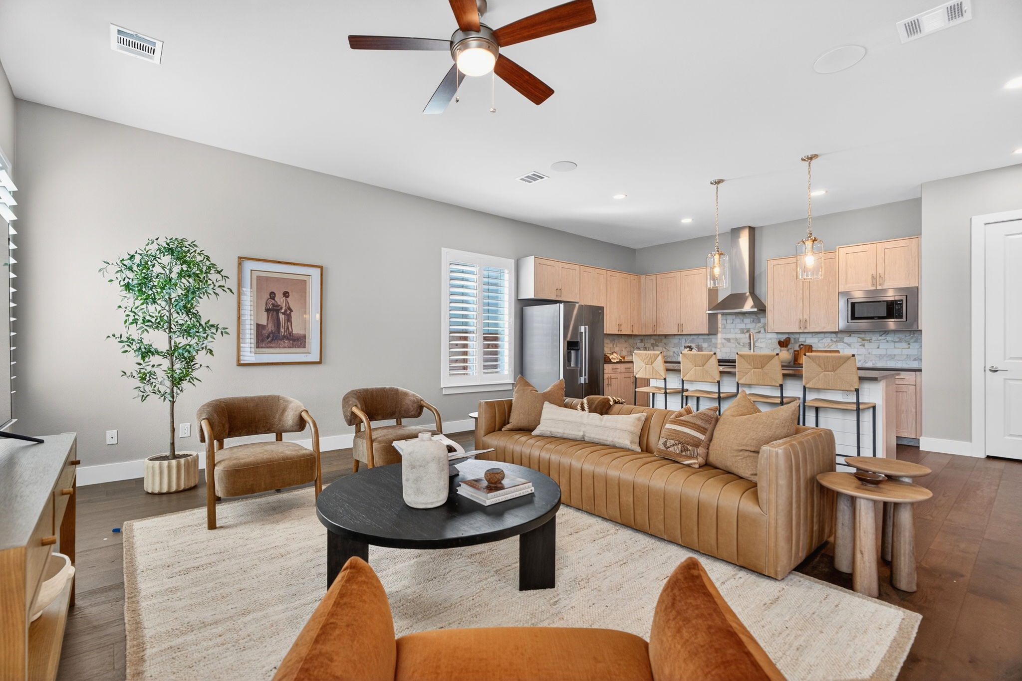 7803 Ryans Way Austin, TX 78726 - Photo 9 of 38 The open-concept design allows seamless connection to the kitchen and living room.