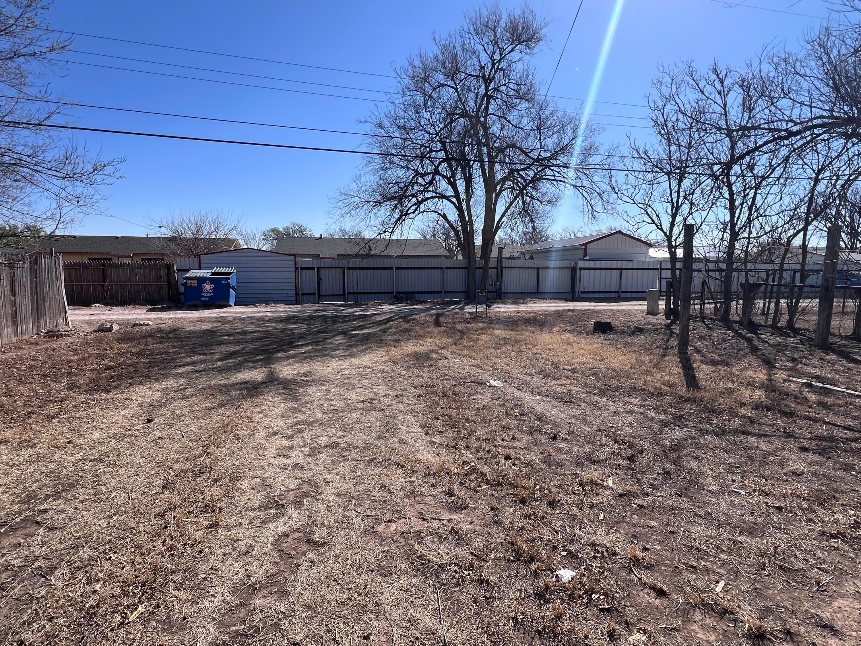 828 Blevins Street Hereford, TX 79045 - Photo 5 of 14 a view of a yard with a tree