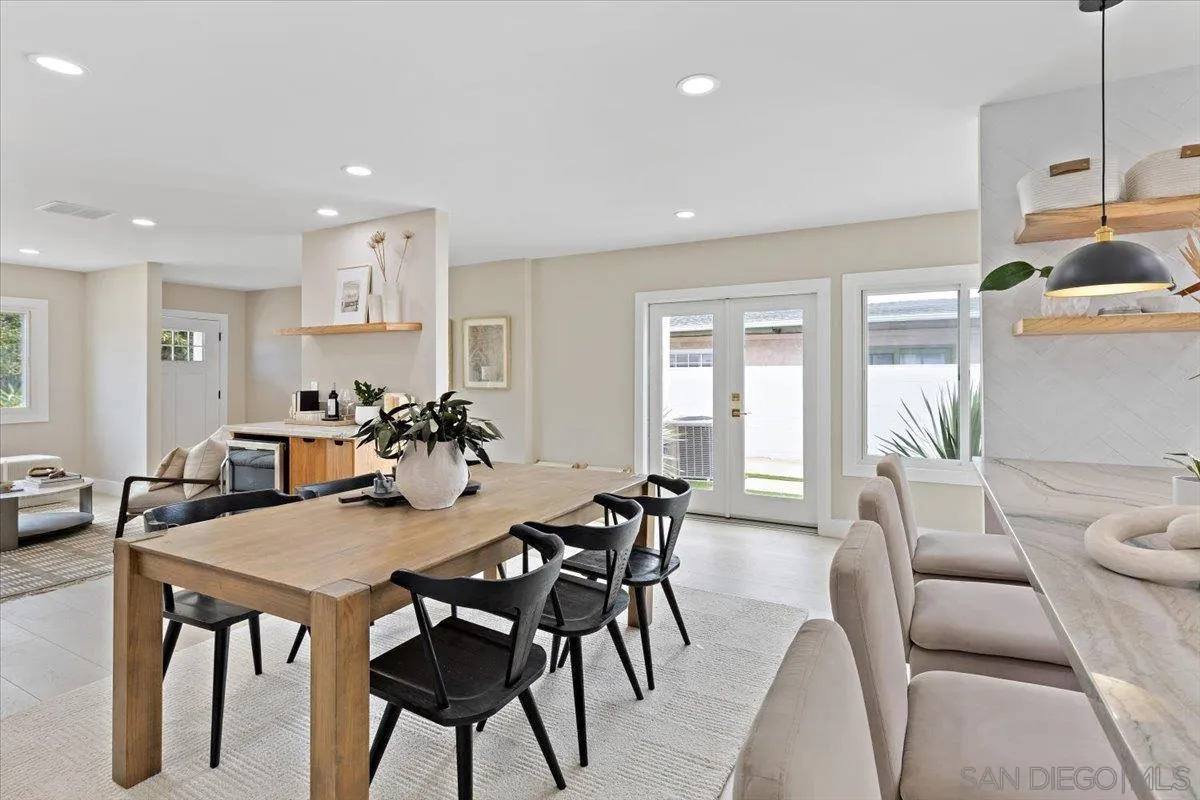 3663 Oleander Drive San Diego, CA 92106 - Photo 15 of 46 a view of a dining room with furniture