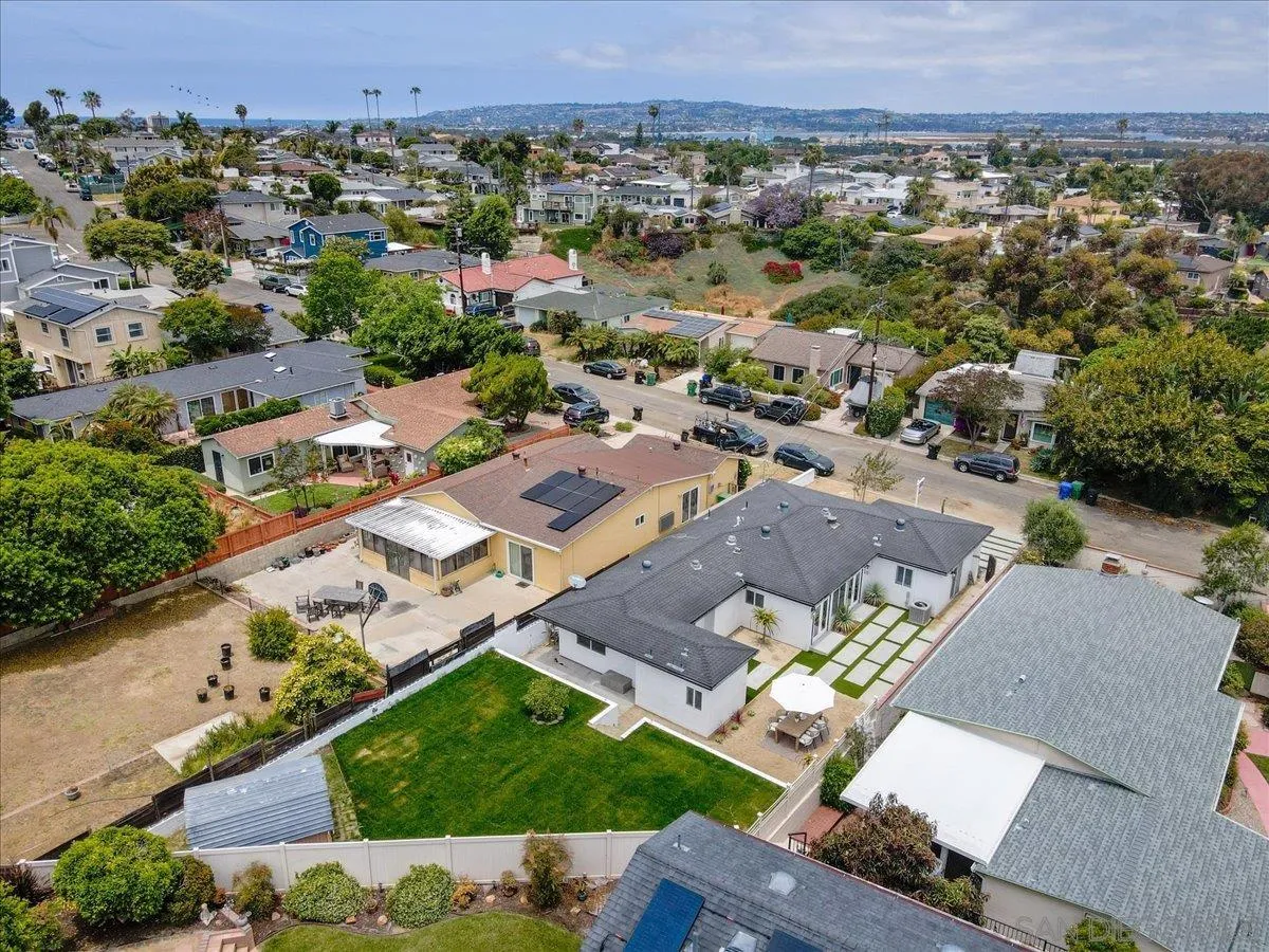 3663 Oleander Drive San Diego, CA 92106 - Photo 42 of 46 an aerial view of a city with lots of residential buildings