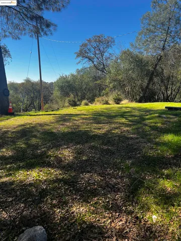 a view of a swimming pool with a yard