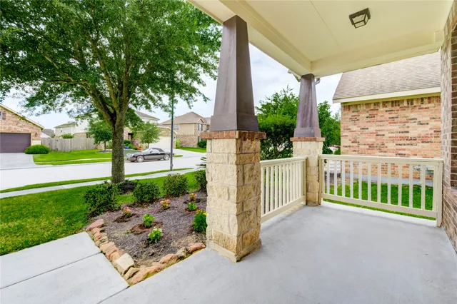 a park view with a bench