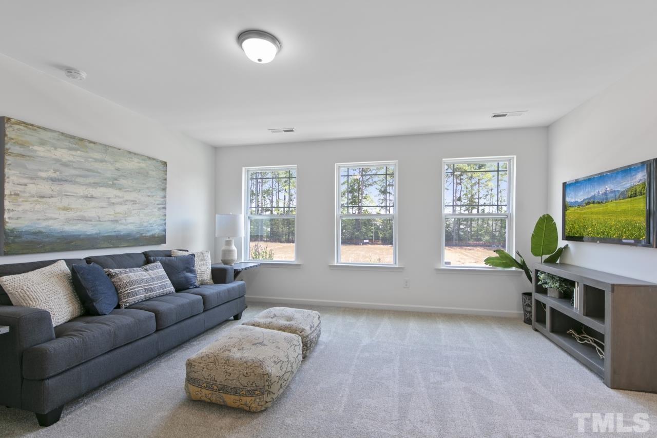 196 Lennei Lane Garner, NC 27529 - Photo 24 of 46 a living room with furniture and a flat screen tv