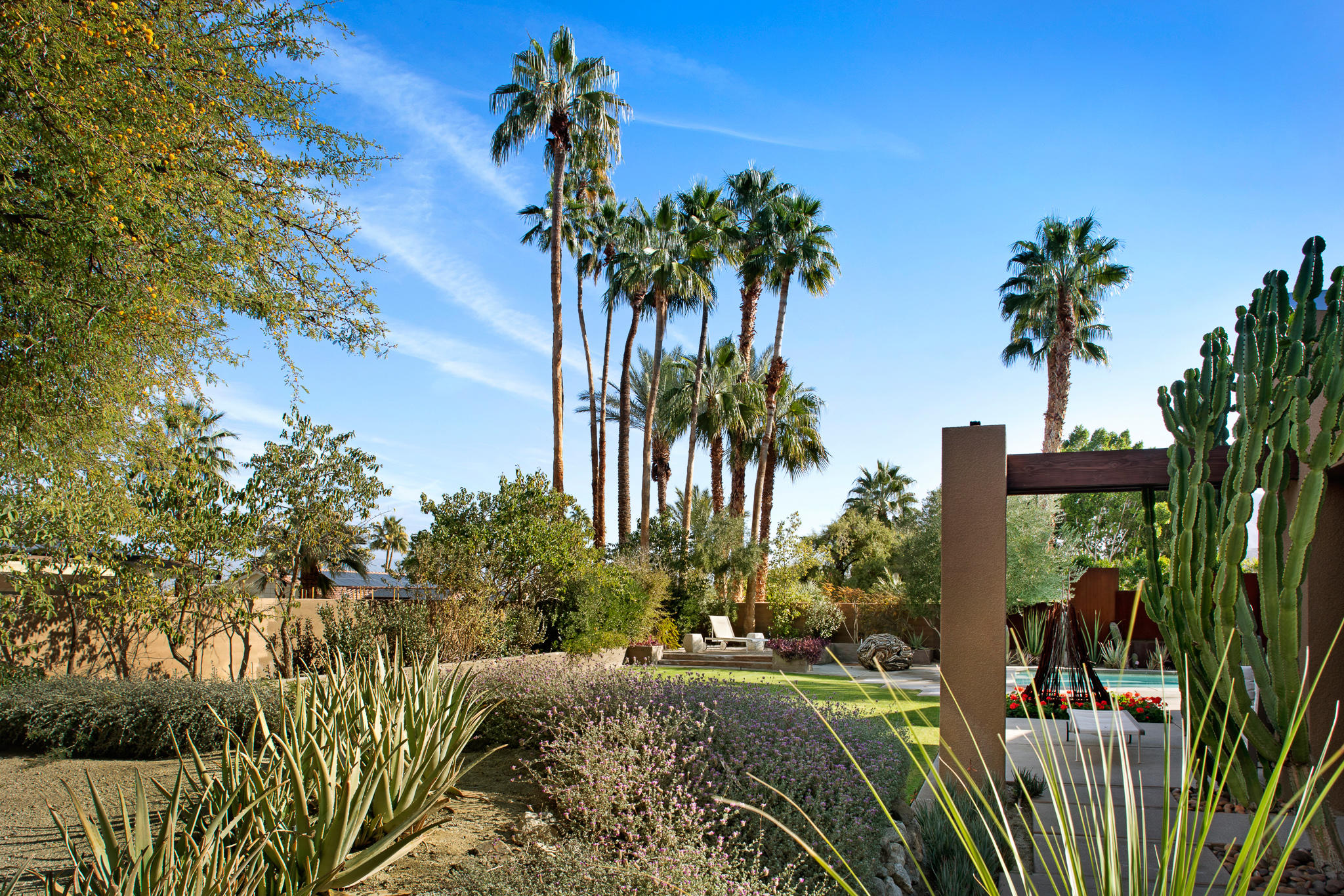73580 Broken Arrow Trail Palm Desert, CA 92260 - Photo 16 of 40 a view of a backyard