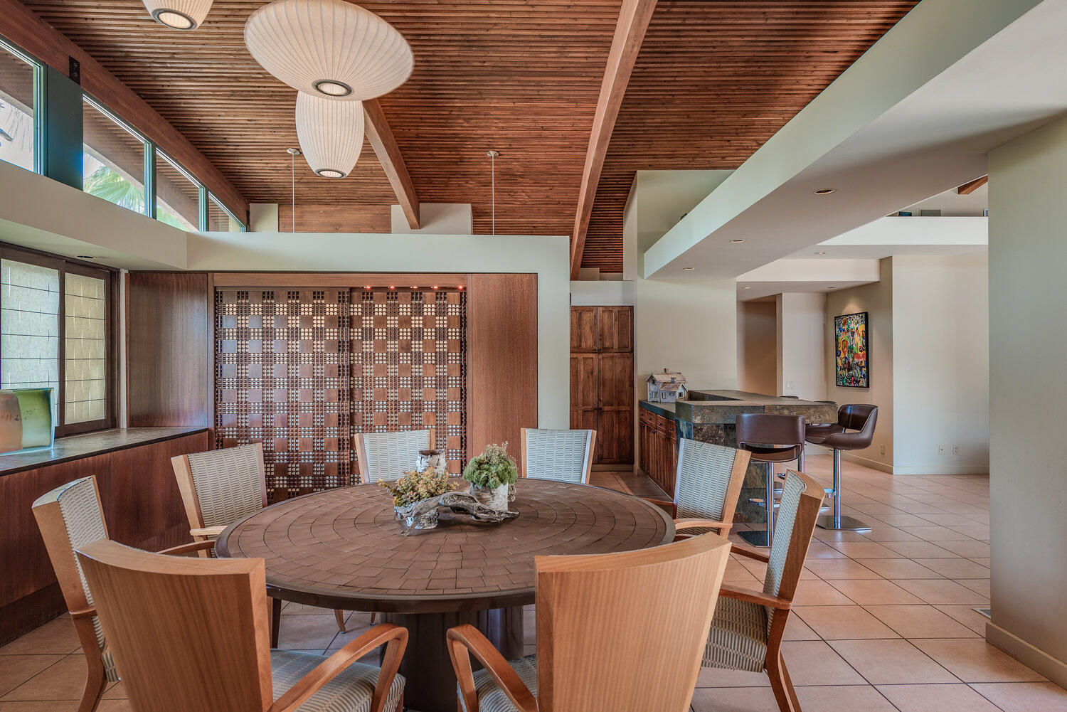 73580 Broken Arrow Trail Palm Desert, CA 92260 - Photo 21 of 40 a view of a dining room with furniture and window