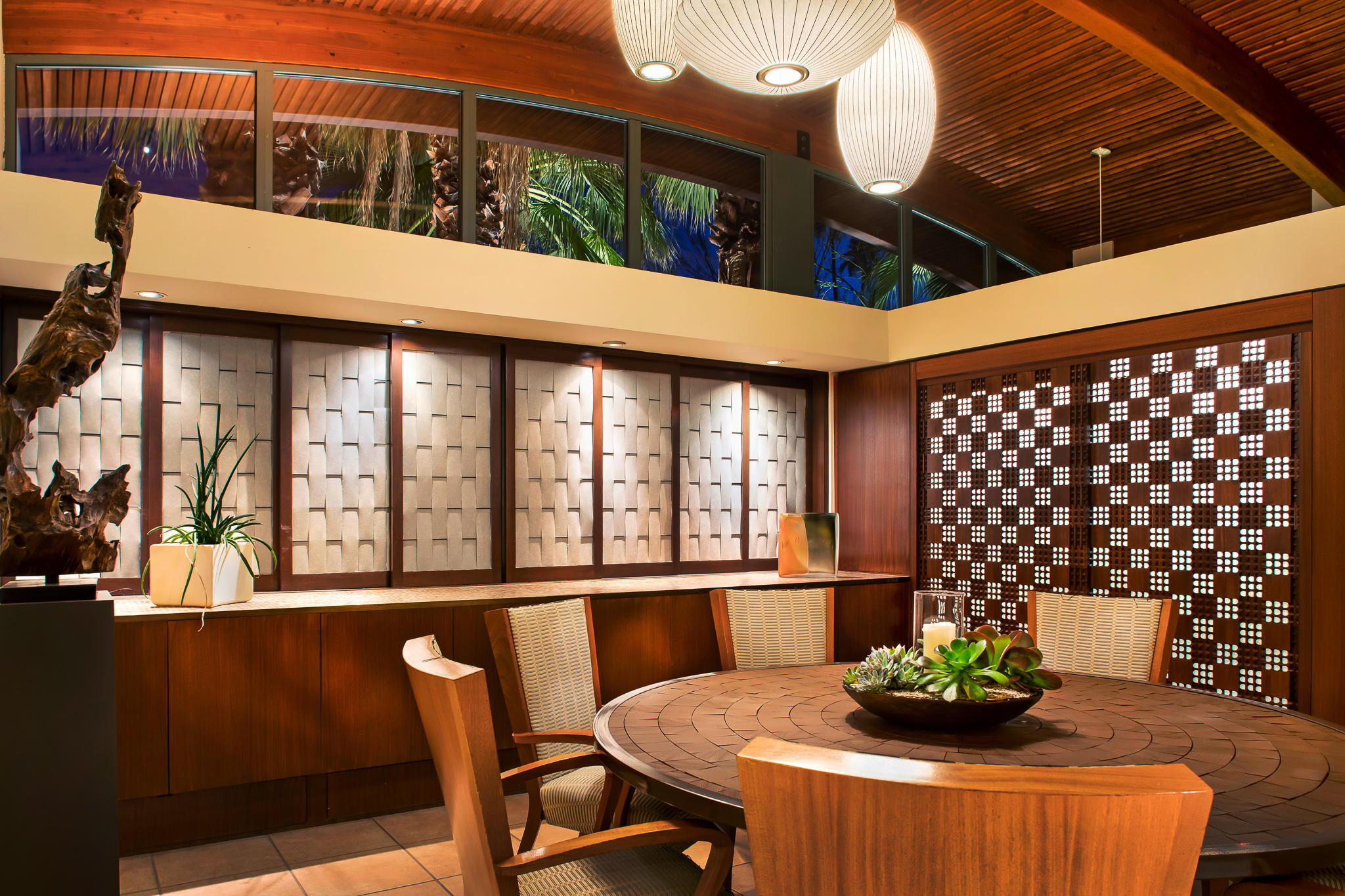 73580 Broken Arrow Trail Palm Desert, CA 92260 - Photo 37 of 40 a dining room with furniture and wooden floor