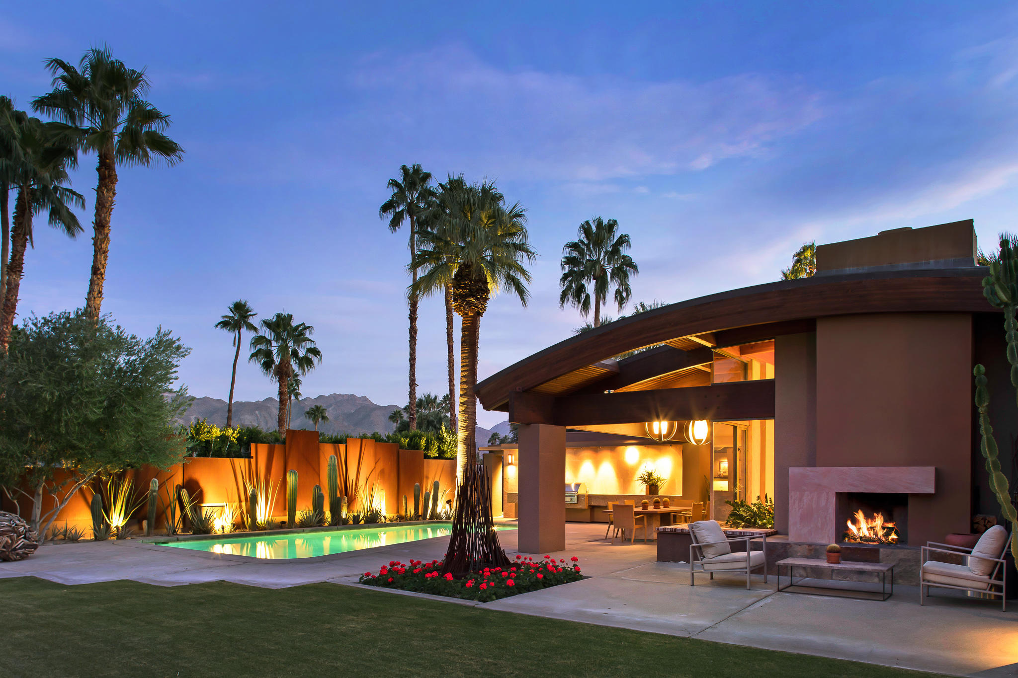73580 Broken Arrow Trail Palm Desert, CA 92260 - Photo 40 of 40 a view of outdoor space with swimming pool and patio
