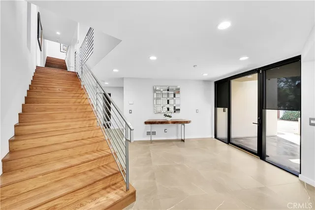 an aerial view of beach and ocean