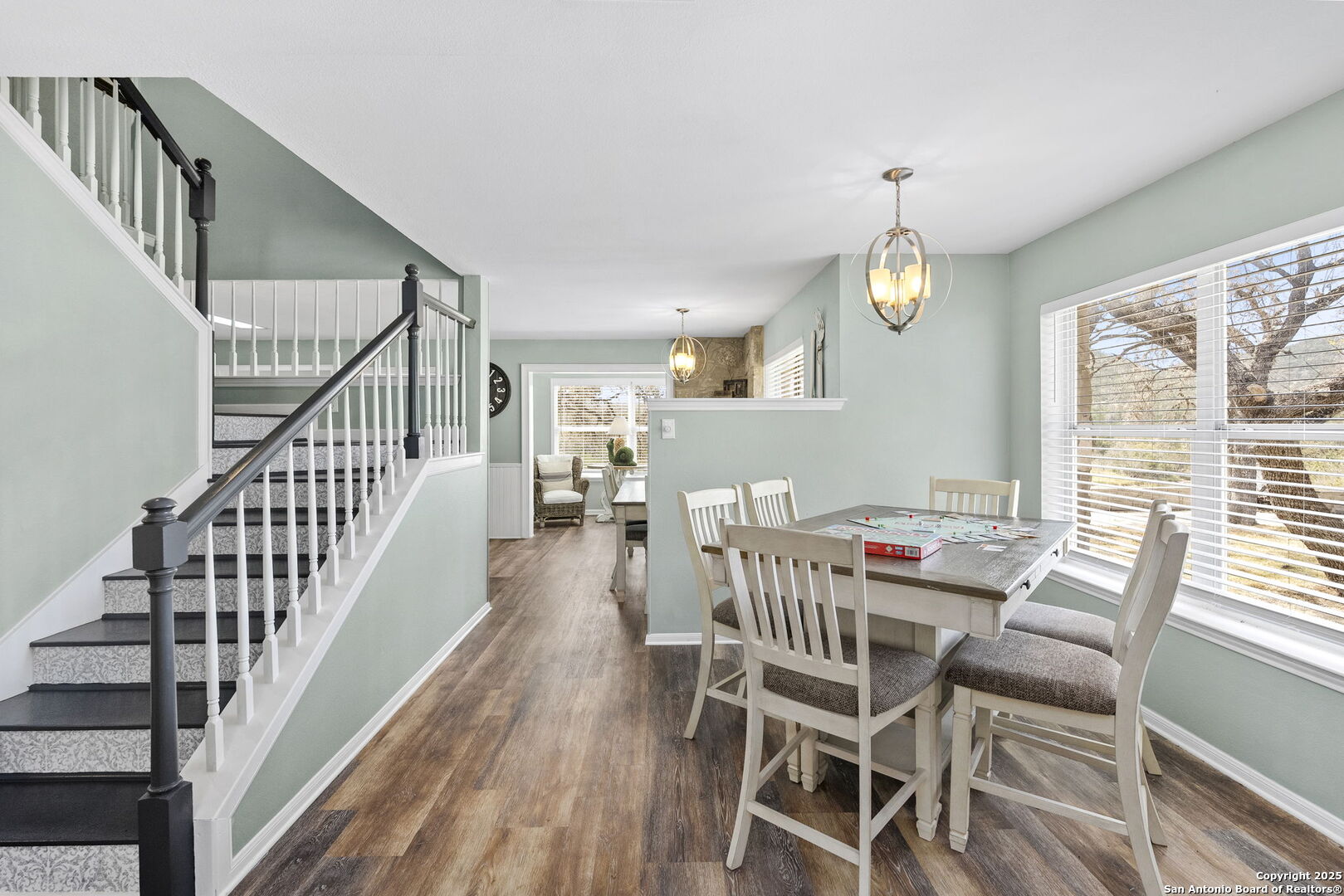 668 Indian Mound Road Tarpley, TX 78883 - Photo 17 of 50 a view of a dining room with furniture and a window