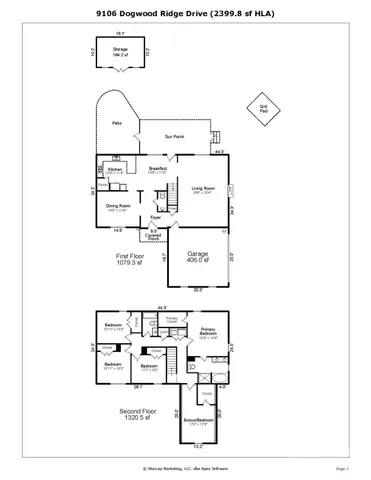 $547,500 | 9106 Dogwood Ridge Drive, Charlotte, NC 28227