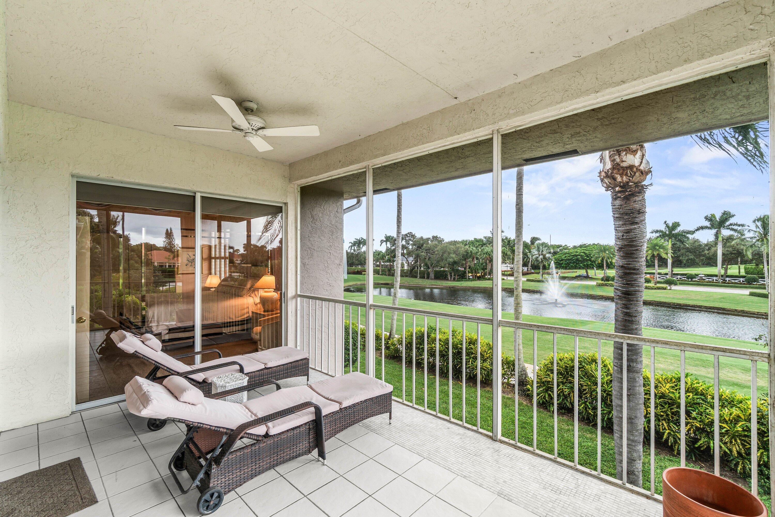 5184 Lake Catalina Drive, Unit D Boca Raton, FL 33496 - Photo 23 of 54 Screened Balcony