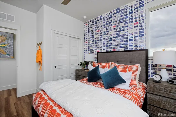 a view of a living room with furniture