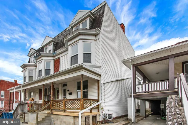 a view of a house with a balcony