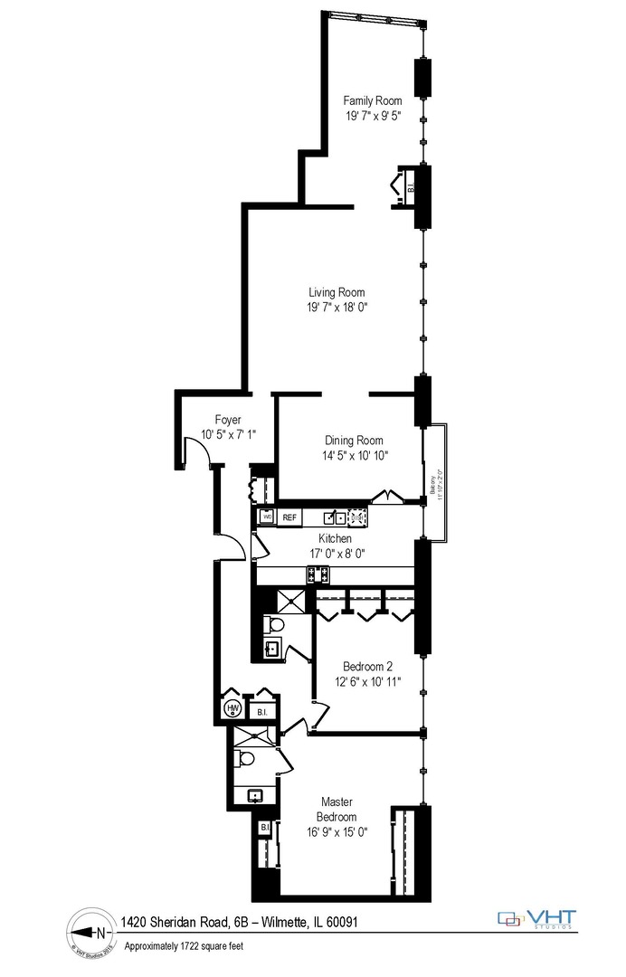 1420 Sheridan Road, Unit 6B Wilmette, IL 60091 - Photo 19 of 23 a picture of a floor plan