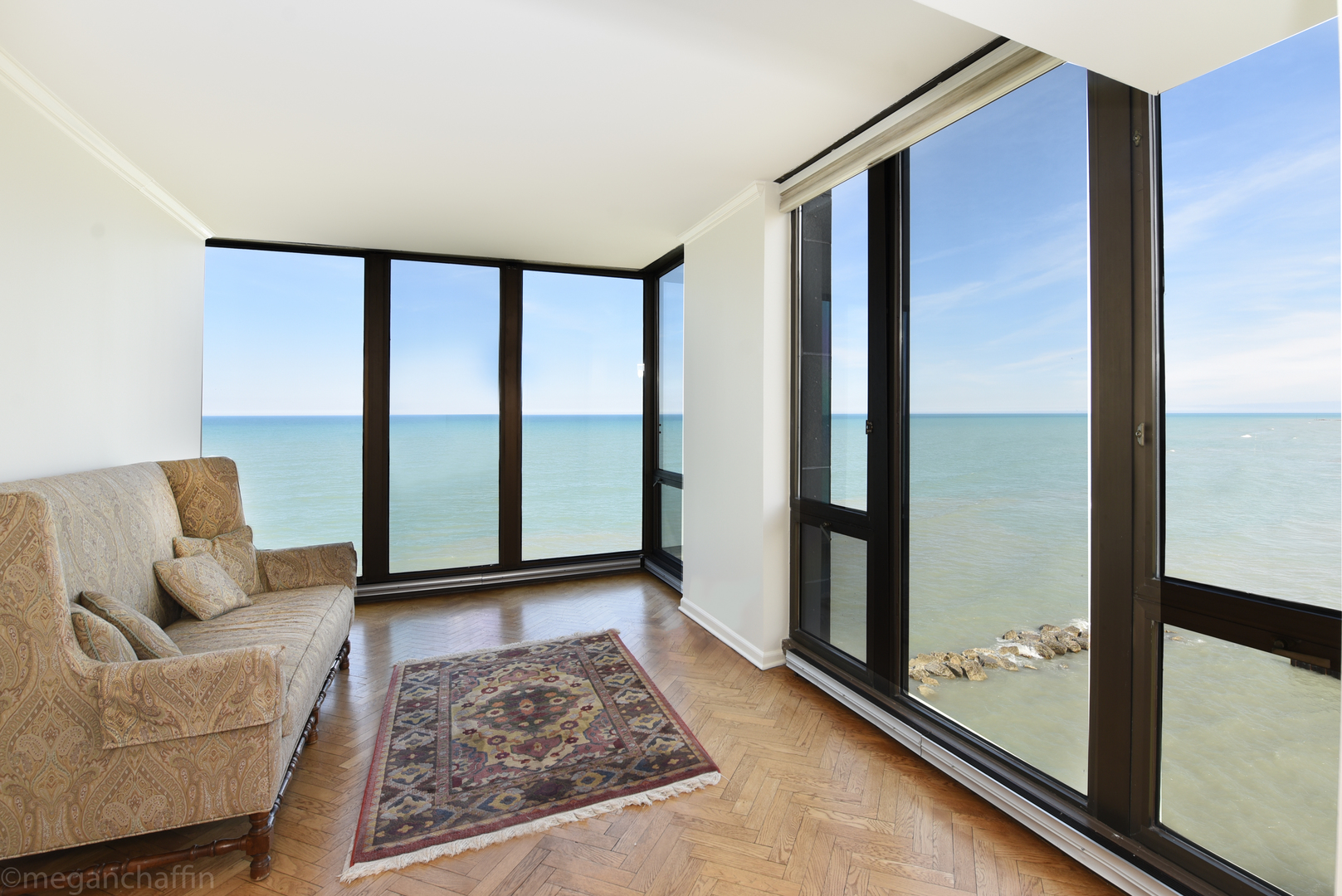 1420 Sheridan Road, Unit 6B Wilmette, IL 60091 - Photo 7 of 23 a living room with furniture and a rug