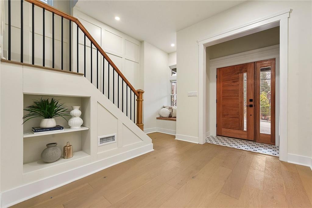 919 Heberton Street Pittsburgh, PA 15206 - Photo 4 of 49 a view of entryway and hall with wooden floor