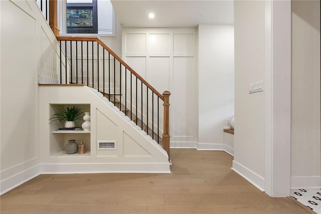919 Heberton Street Pittsburgh, PA 15206 - Photo 5 of 49 a view of entryway and hall with wooden floor