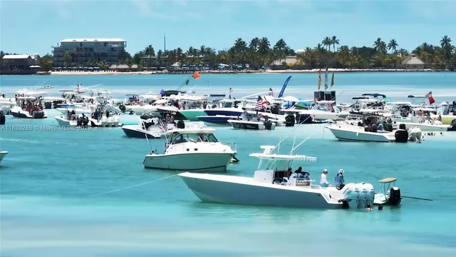 a view of a lake with houses