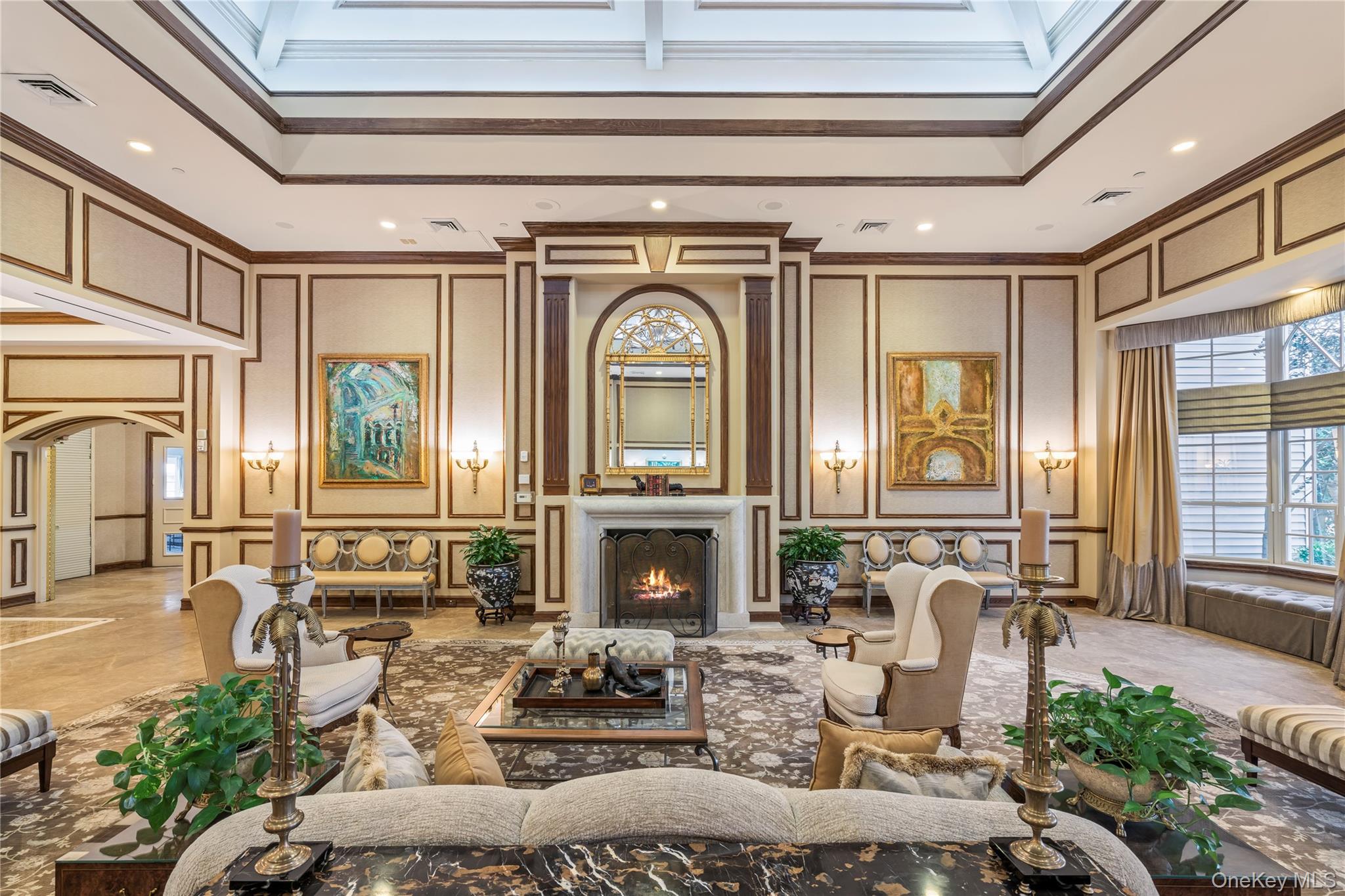 30 Sagamore Drive Plainview, NY 11803 - Photo 28 of 33 a living room with furniture and a fireplace