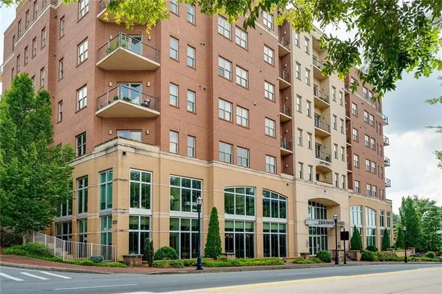 a front view of a building