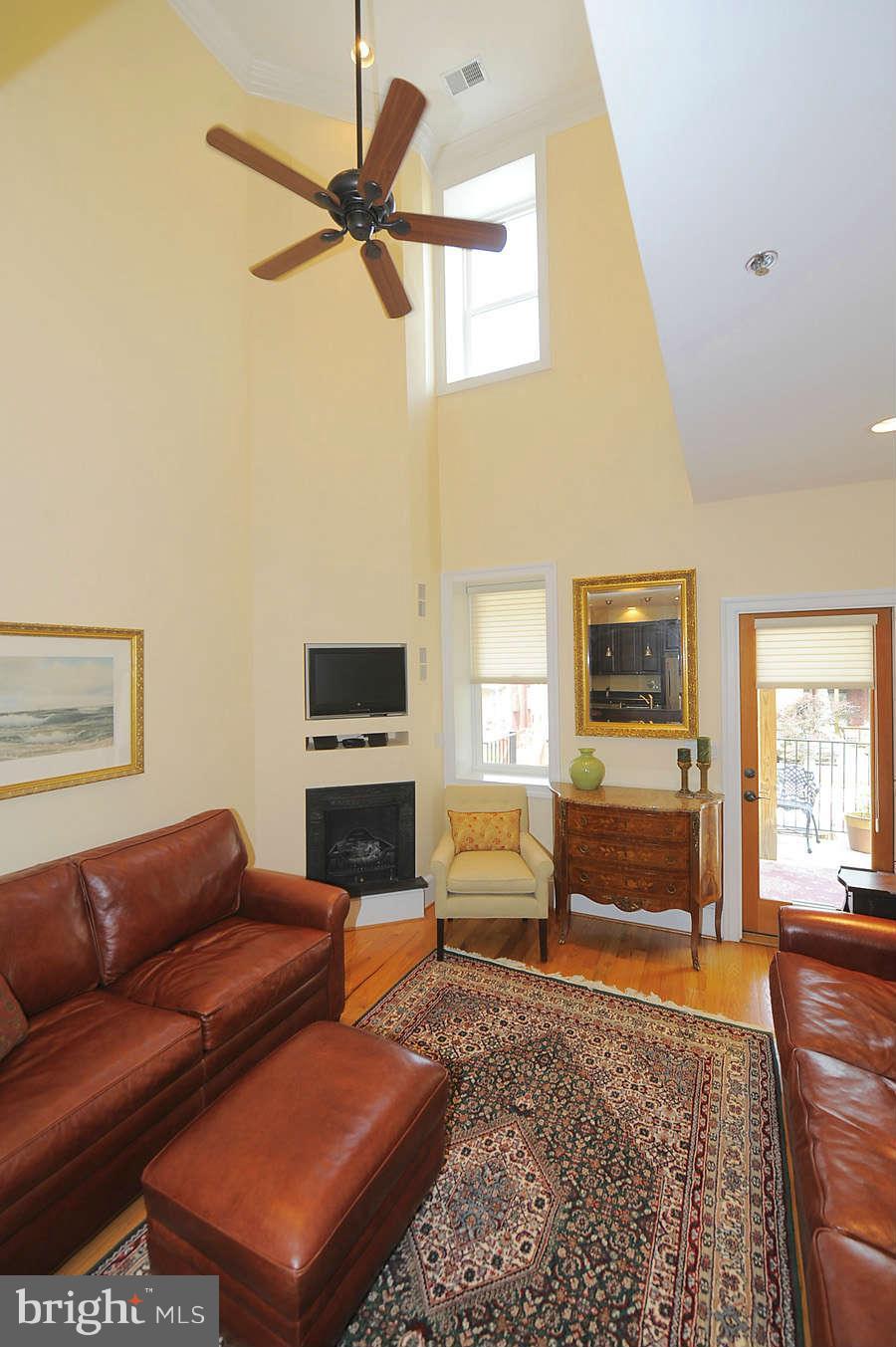 629 4th Street Northeast, Unit 3 Washington, DC 20002 - Photo 9 of 30 a living room with furniture ceiling fan and a rug