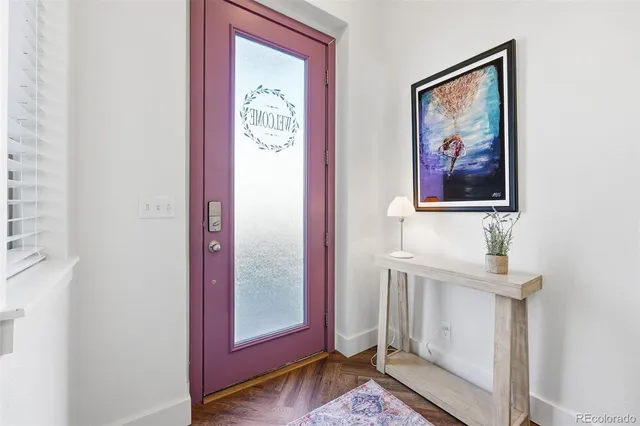 a view of a hallway with a elevator