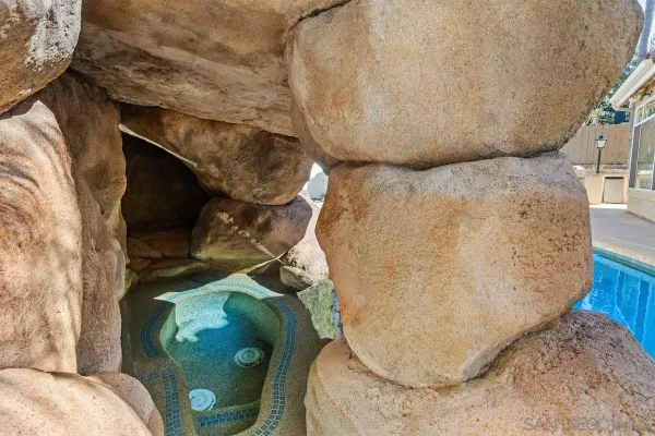 a view of a bird bath