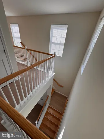 a view of stairs