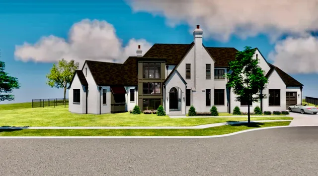 a house view with a outdoor space