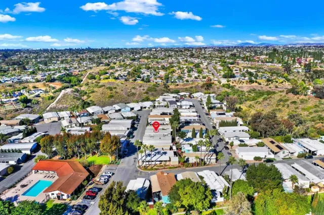 an aerial view of a city