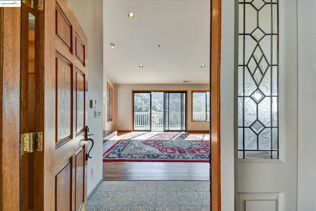 a view of an front door